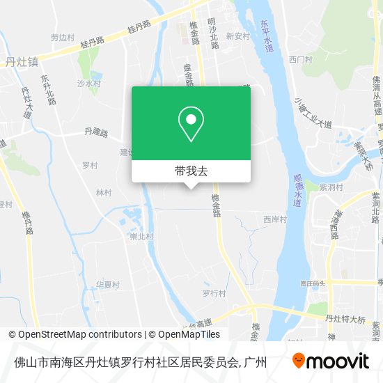 佛山市南海区丹灶镇罗行村社区居民委员会地图