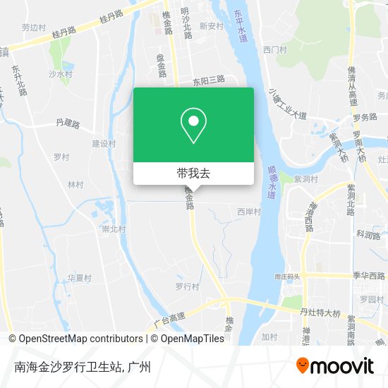 南海金沙罗行卫生站地图
