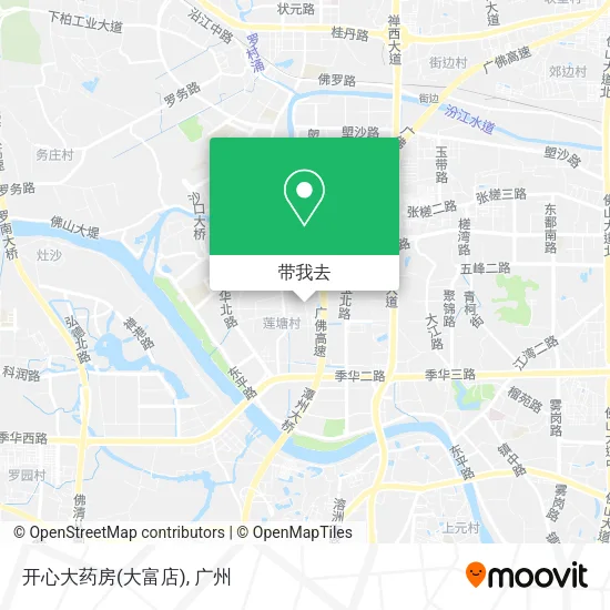 开心大药房(大富店)地图