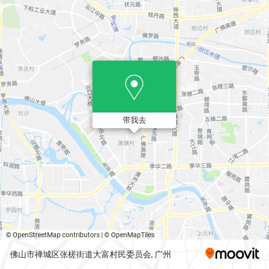 佛山市禅城区张槎街道大富村民委员会地图