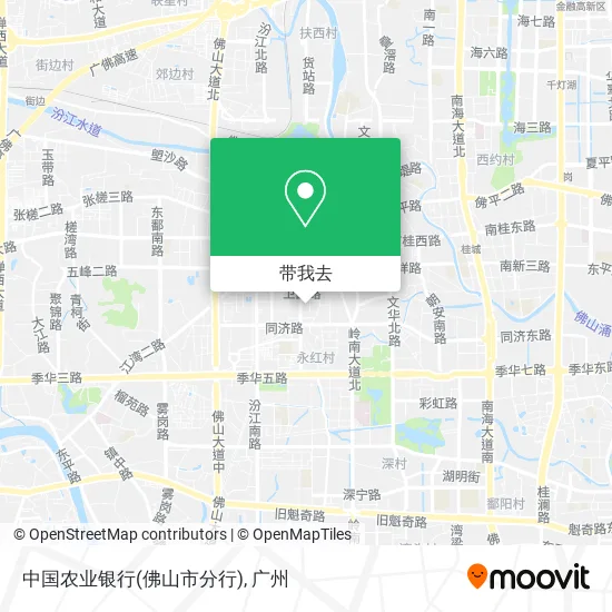 中国农业银行(佛山市分行)地图