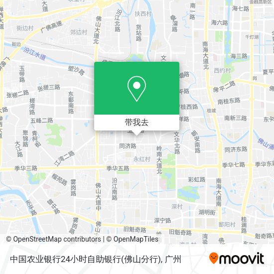 中国农业银行24小时自助银行(佛山分行)地图