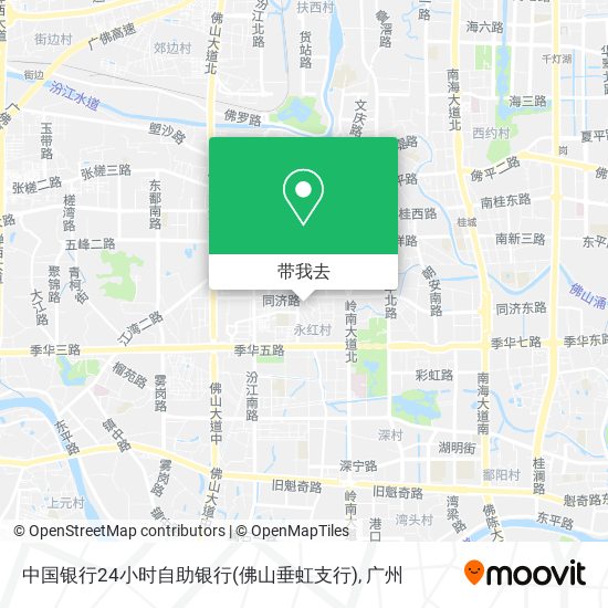 中国银行24小时自助银行(佛山垂虹支行)地图