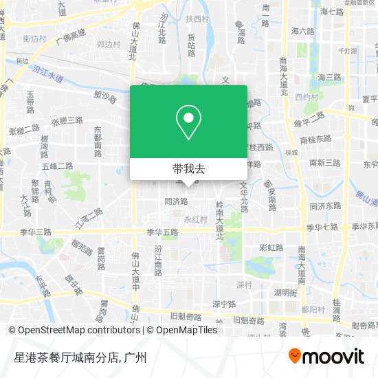 星港茶餐厅城南分店地图