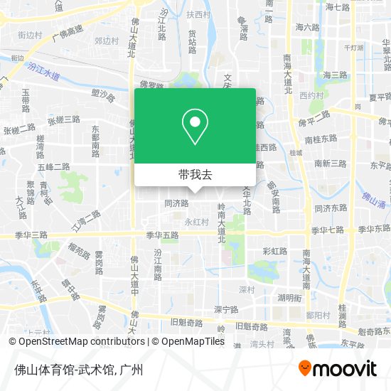 佛山体育馆-武术馆地图