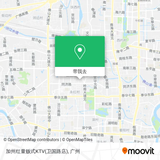 加州红量贩式KTV(卫国路店)地图
