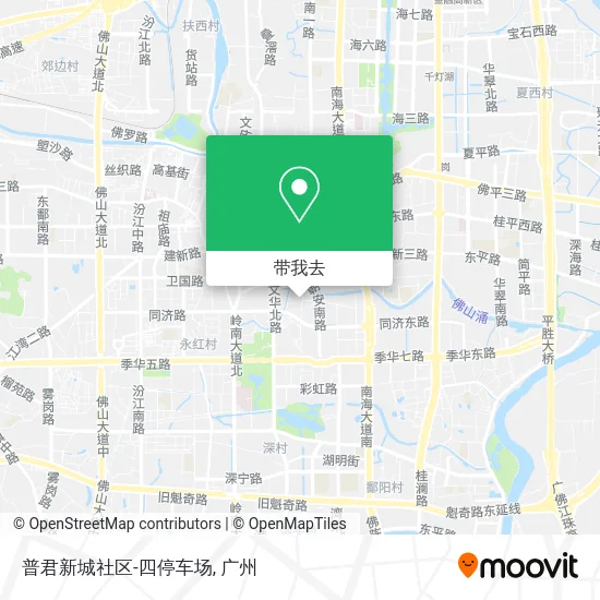 普君新城社区-四停车场地图
