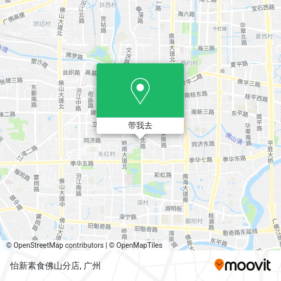 怡新素食佛山分店地图