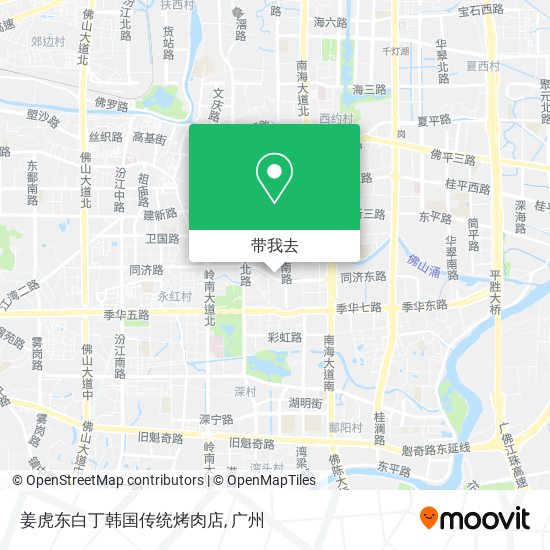姜虎东白丁韩国传统烤肉店地图