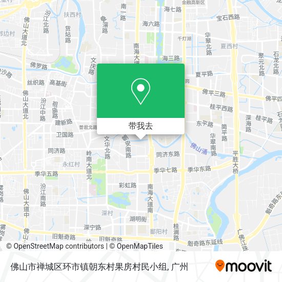 佛山市禅城区环市镇朝东村果房村民小组地图