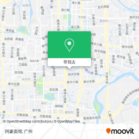 阿豪面馆地图
