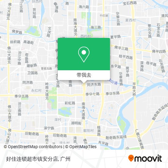 好佳连锁超市镇安分店地图
