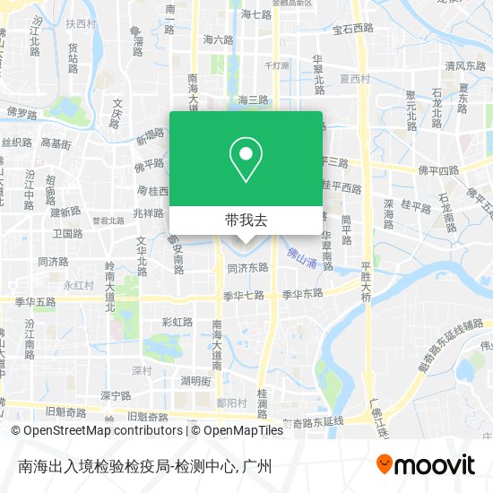 南海出入境检验检疫局-检测中心地图