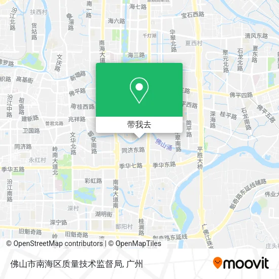 佛山市南海区质量技术监督局地图
