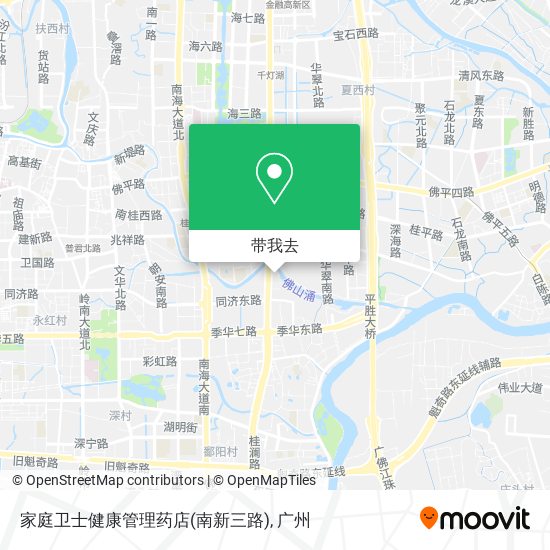 家庭卫士健康管理药店(南新三路)地图