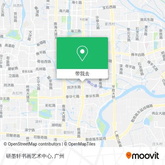 研墨轩书画艺术中心地图