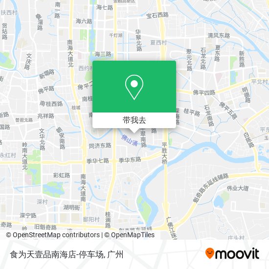 食为天壹品南海店-停车场地图
