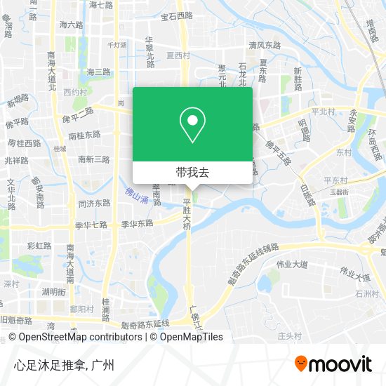 心足沐足推拿地图