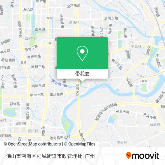 佛山市南海区桂城街道市政管理处地图