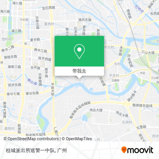 桂城派出所巡警一中队地图