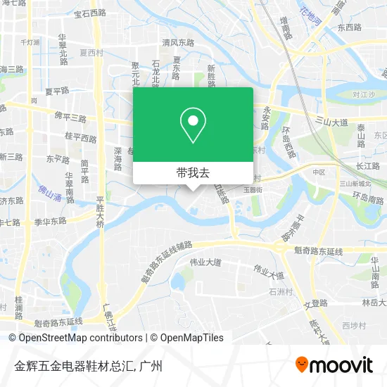 金辉五金电器鞋材总汇地图