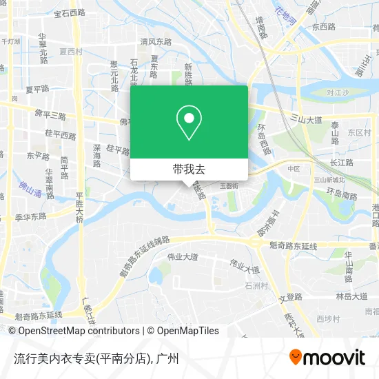 流行美内衣专卖(平南分店)地图