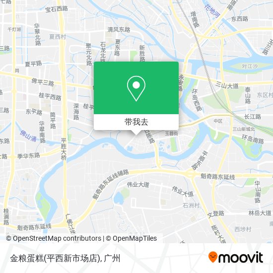 金粮蛋糕(平西新市场店)地图