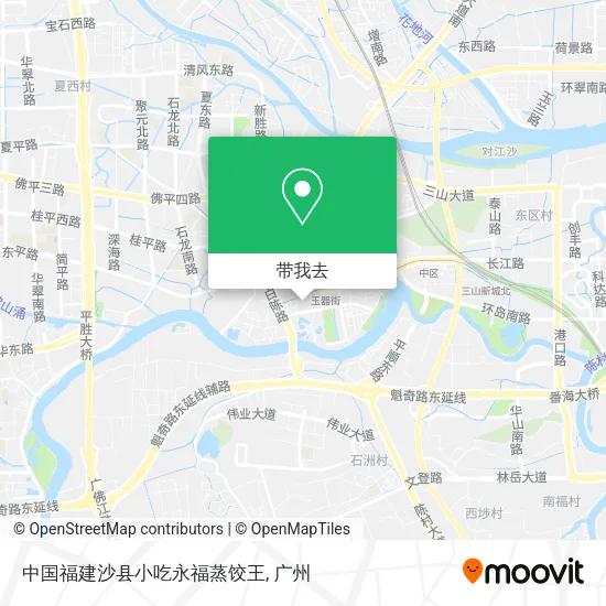 中国福建沙县小吃永福蒸饺王地图