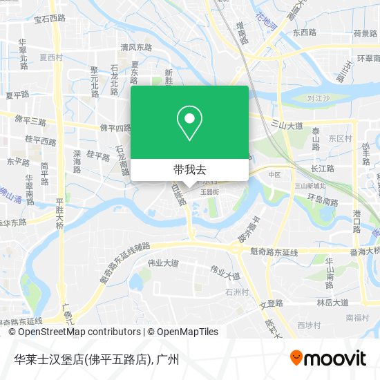 华莱士汉堡店(佛平五路店)地图