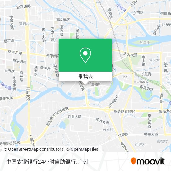 中国农业银行24小时自助银行地图