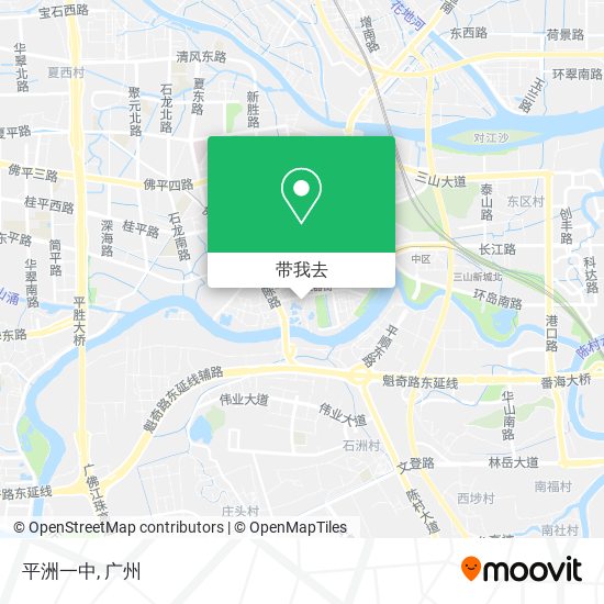 平洲一中地图