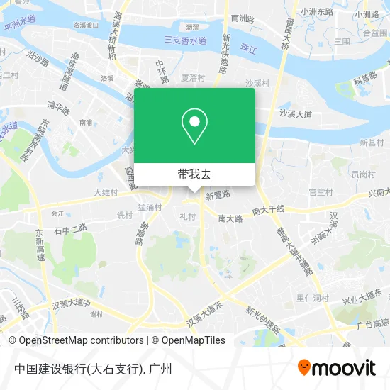 中国建设银行(大石支行)地图