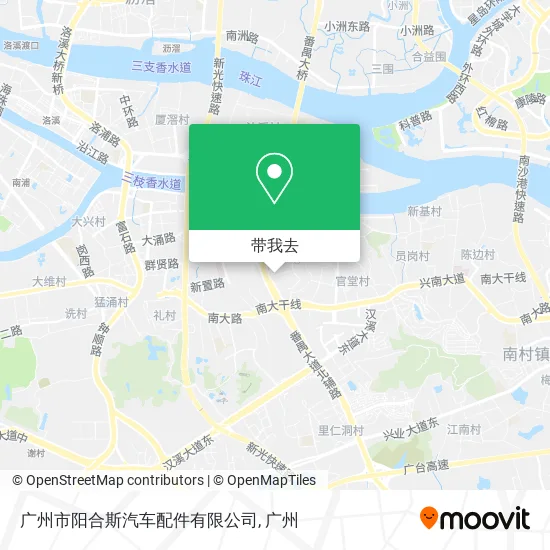 广州市阳合斯汽车配件有限公司地图