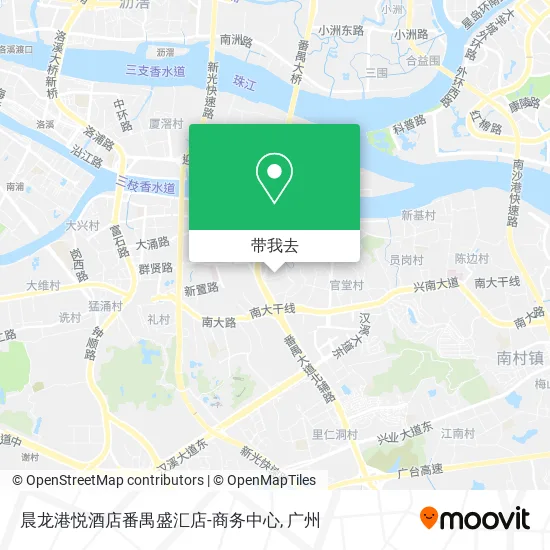 晨龙港悦酒店番禺盛汇店-商务中心地图