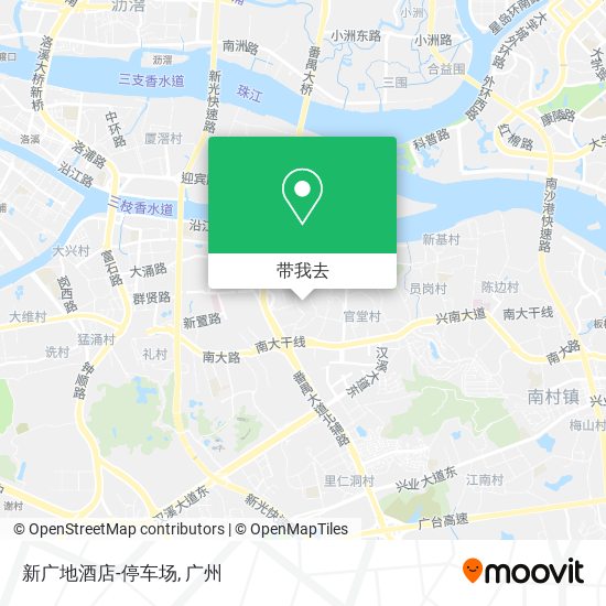 新广地酒店-停车场地图