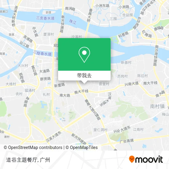 道谷主题餐厅地图