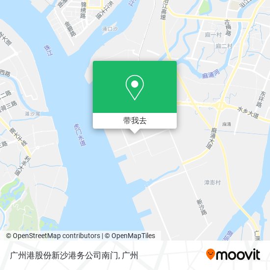 广州港股份新沙港务公司南门地图