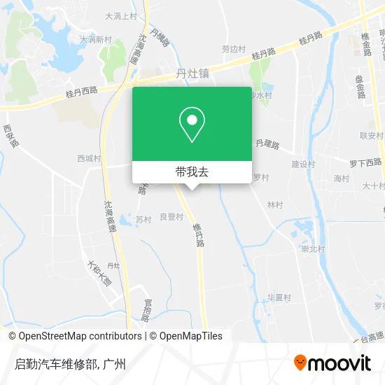 启勤汽车维修部地图