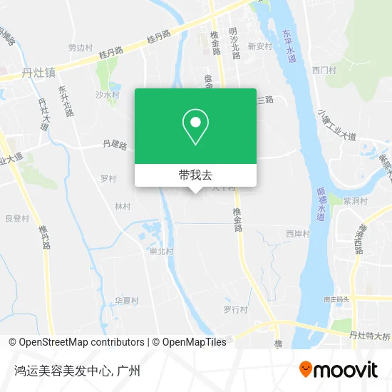 鸿运美容美发中心地图