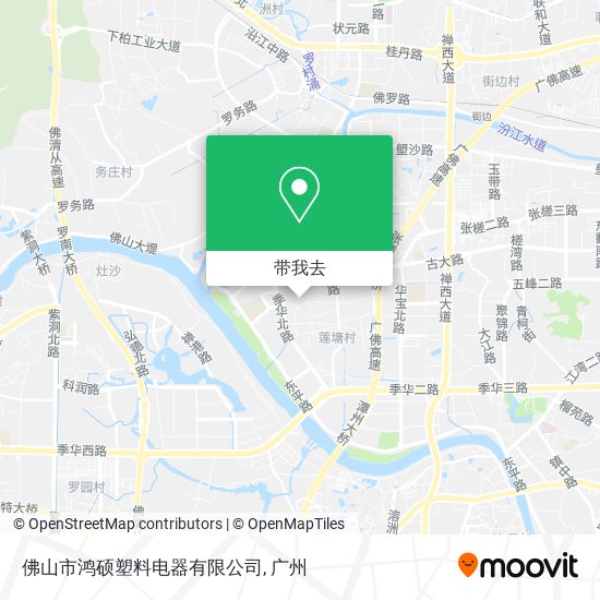佛山市鸿硕塑料电器有限公司地图