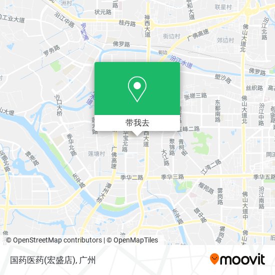 国药医药(宏盛店)地图