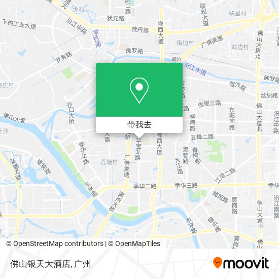 佛山银天大酒店地图