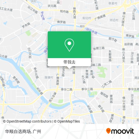 华顺自选商场地图