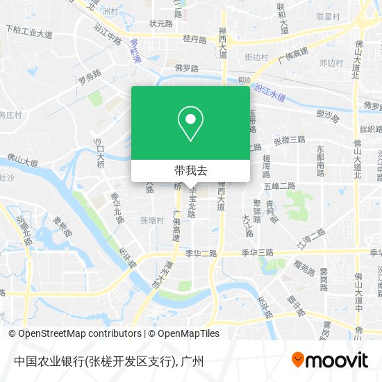 中国农业银行(张槎开发区支行)地图