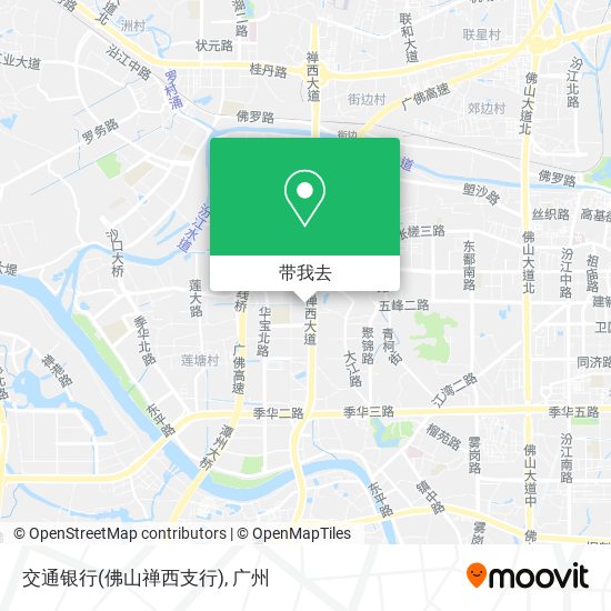 交通银行(佛山禅西支行)地图