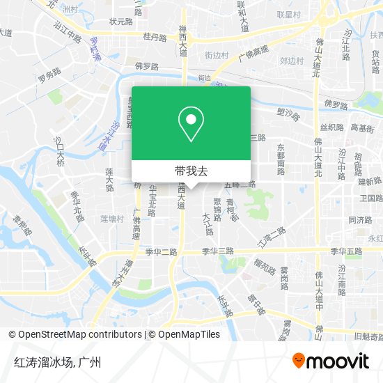 红涛溜冰场地图