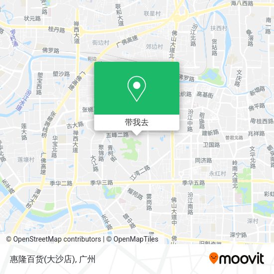 惠隆百货(大沙店)地图