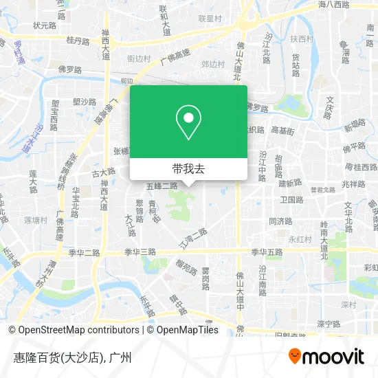 惠隆百货(大沙店)地图