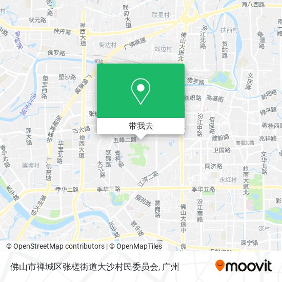 佛山市禅城区张槎街道大沙村民委员会地图