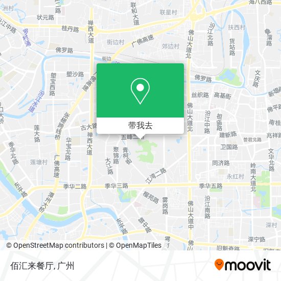 佰汇来餐厅地图